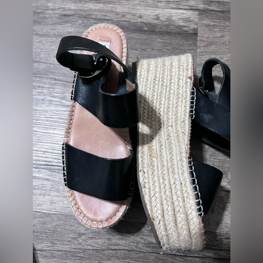 Steve Madden black wedges